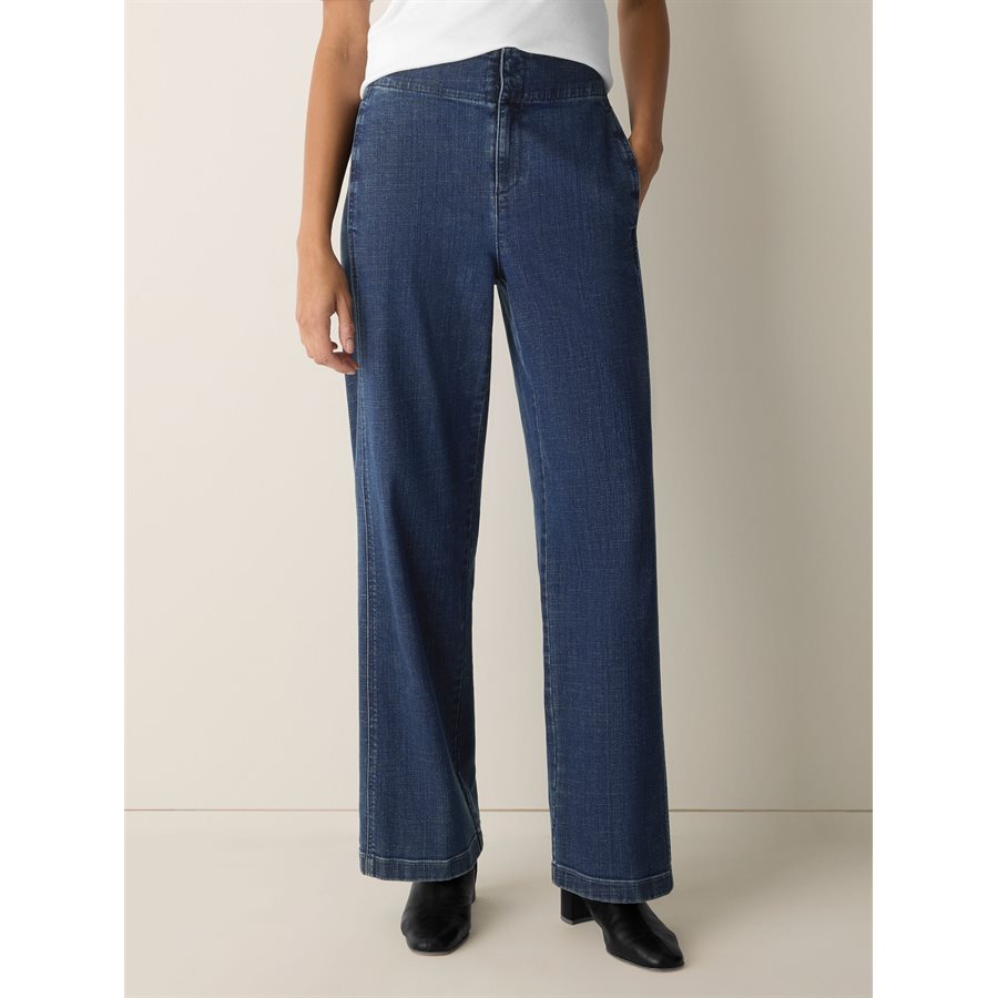 Pull Eileen Fisher à Boutons – Col V, Manches Longues, Vert Sauge, Taille M