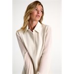Robe jersey 3D et voile froissé - Shan