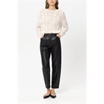 Barrelleg pants in leather look - LUISA CERANO
