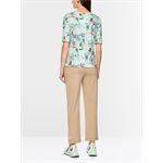 Ribbed Stretch Cotton Tee-Shirt - Marc Cain