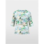 Ribbed Stretch Cotton Tee-Shirt - Marc Cain